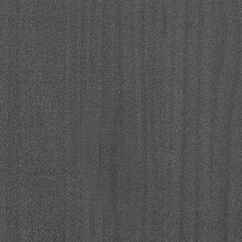 szürke tömör fenyőfa könyvszekrény 80 x 35 x 71 cm