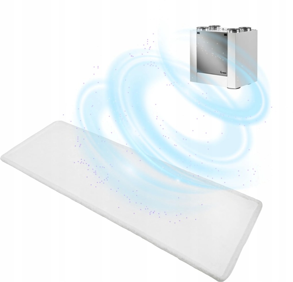 Levegőszűrő G4 Vasco Rekuperátor Vasco X350 X450 X500 Tiszta levegő