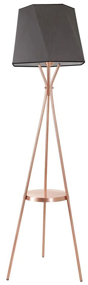 Állólámpa VENEDIK 1xE27/60W/230V szürke/réz