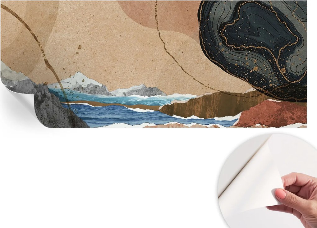 Matt öntapadós fotótapéta falra Absztrakt tájkép 250x104 cm