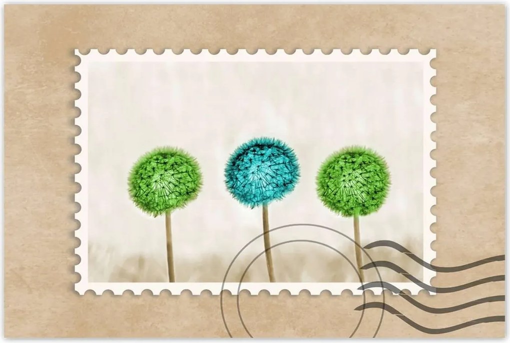 Poszterek 90x60 Lime pitypangok