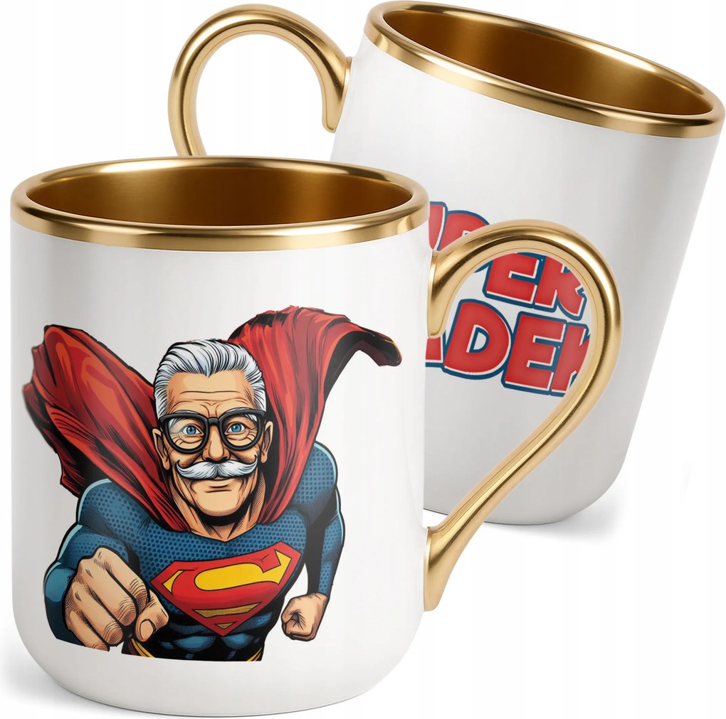 Prémium bögre Arany Nagypapa Nap Nagypapa Ajándék