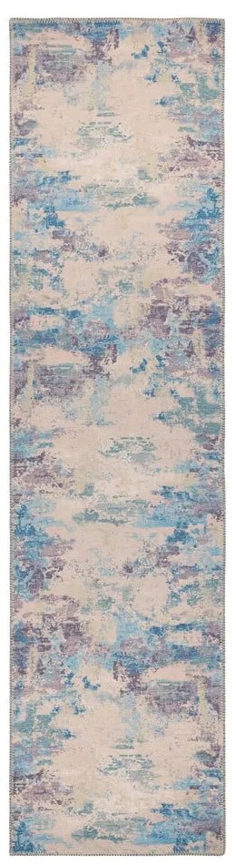 Kék-lila mosható futószőnyeg újrahasznosított szálkeverékből 60x230 cm Reid – Flair Rugs