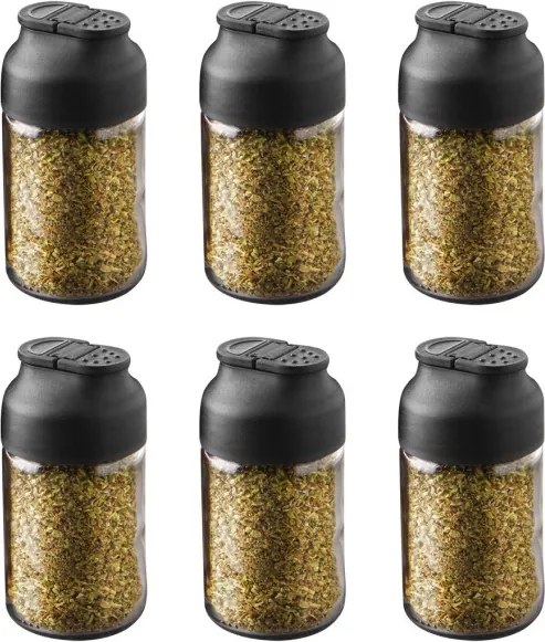 Twice 6 részes üveg tárolóedény készlet 105 ml