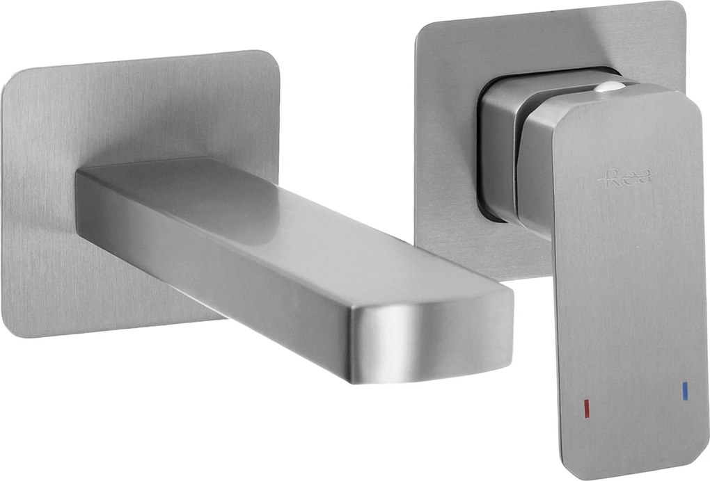 Falsík alatti mosdó csaptelep Ezüst Rea Arlo Csiszolt kifolyócső 20 cm