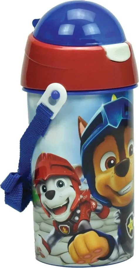 Mancs Őrjárat Knights műanyag szívószálas kulacs akasztóval 500 ml