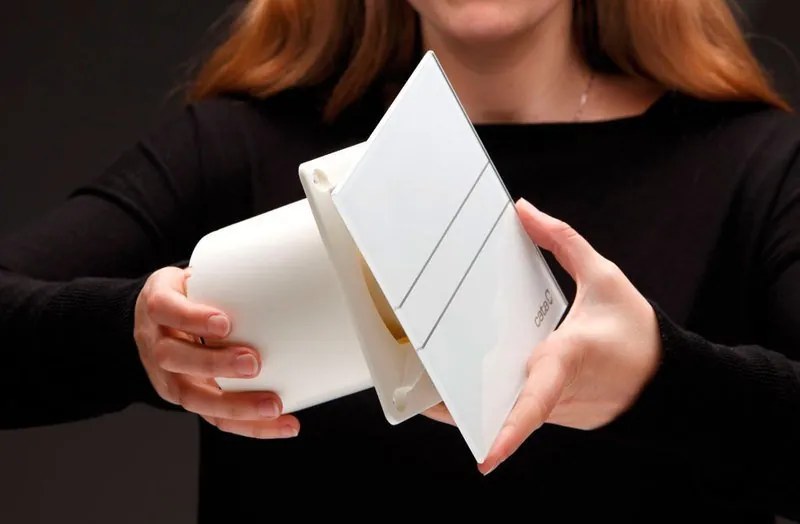 Cata, E-120 GTH axiál fürdőszoba ventilátor automatával, 6W / 11W, cső 120mm, fehér, 00901200