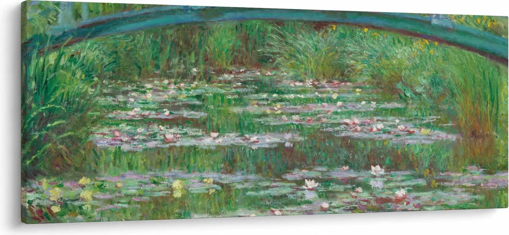 Kép - Claude Monet, The Japanese Footbridge, reprodukciók (120x50 cm)