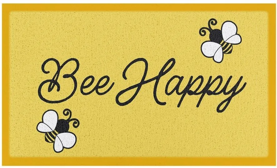 PVC lábtörlő 60x90 cm Bee Happy – Artsy Doormats
