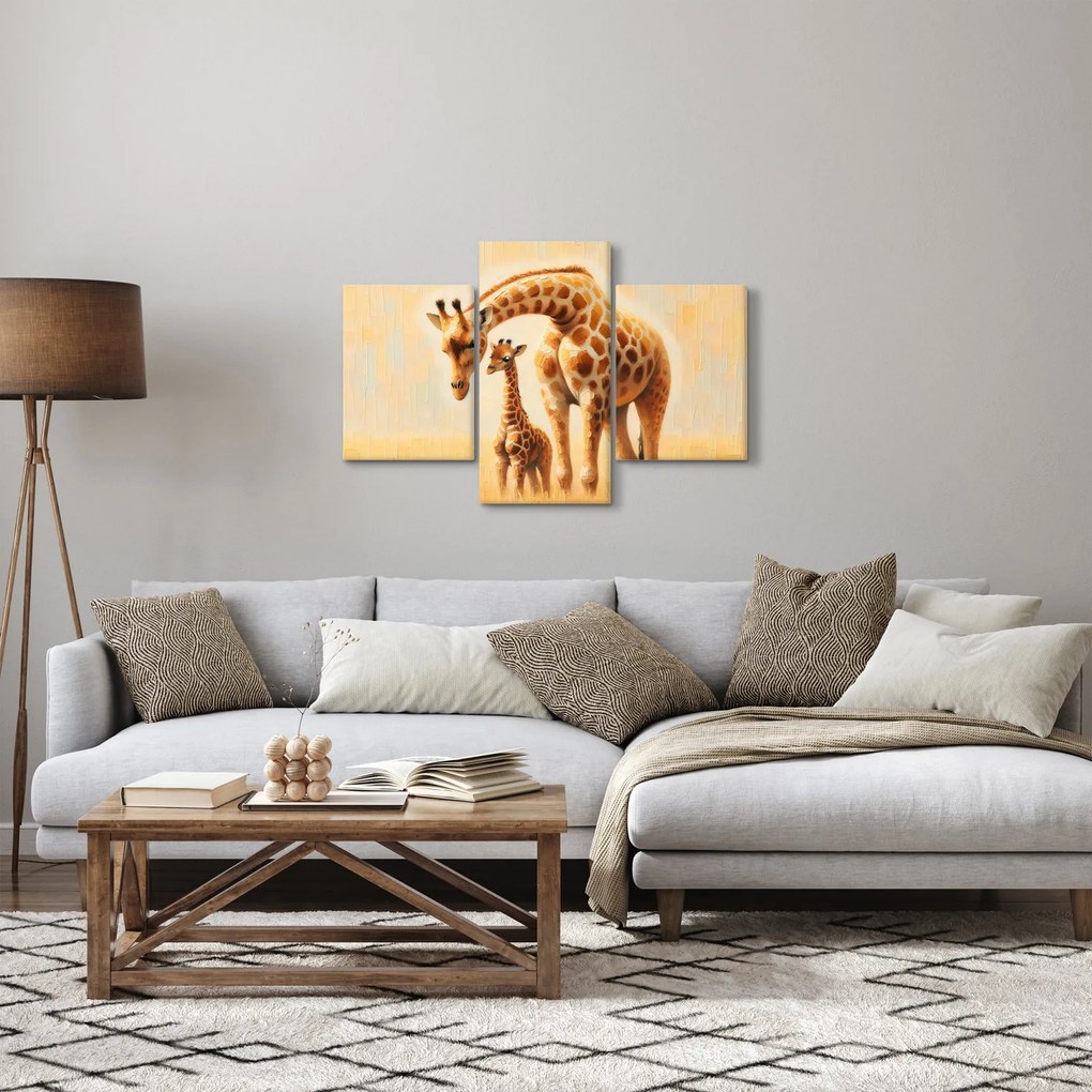 Kép - Zsiráfok (90x60 cm)