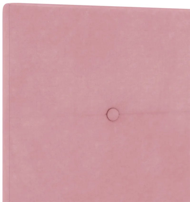 LED Fejtámla Gombos Pink 80 cm Bársony
