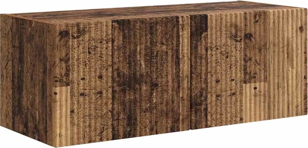 vidaXL TV Fali Szekrény Öreg fa 60 x 31 x 29.5 cm Faanyag