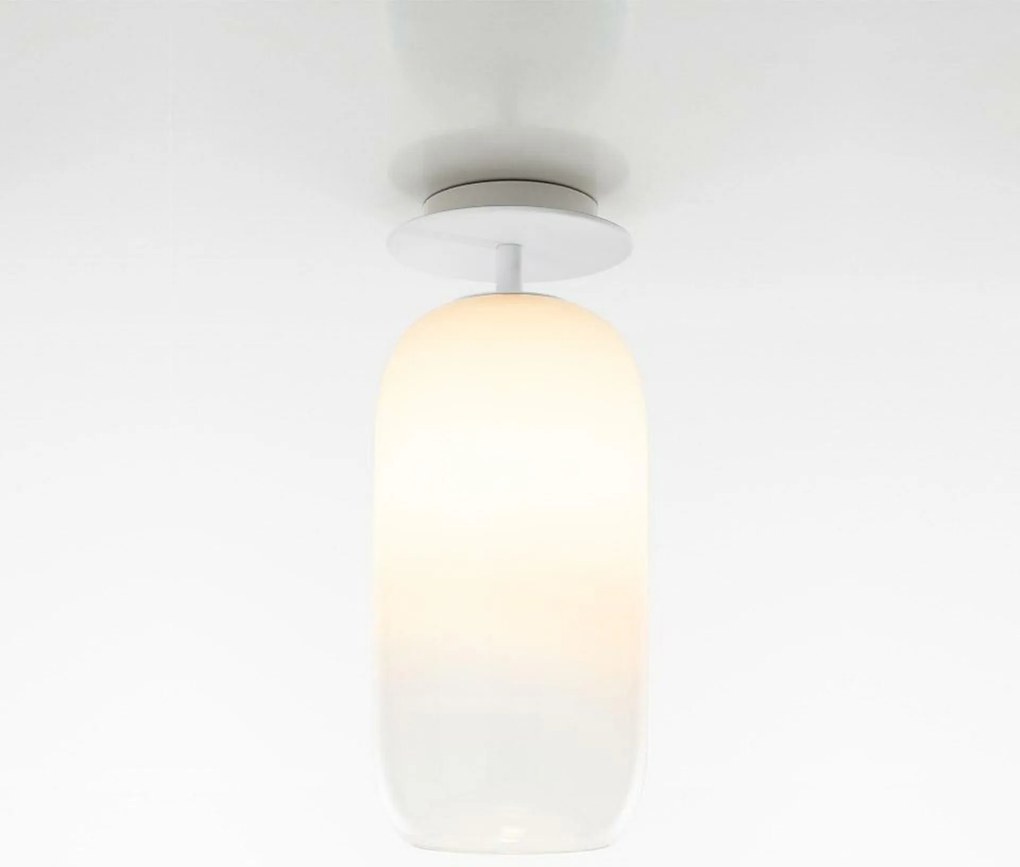Artemide Gople mennyezeti lámpa fehér, fúvott üveg, E27, 500mm 1413220A