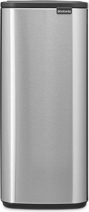 Matt ezüstszínű acél érintésre nyíló szemetes 30 l Bo Touch – Brabantia
