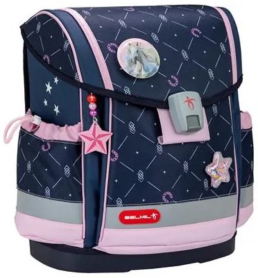 Iskolatáska, mágneszárral, BELMIL Classy Plus Midnight Gallop, lópatkó (BL40578AG18L)