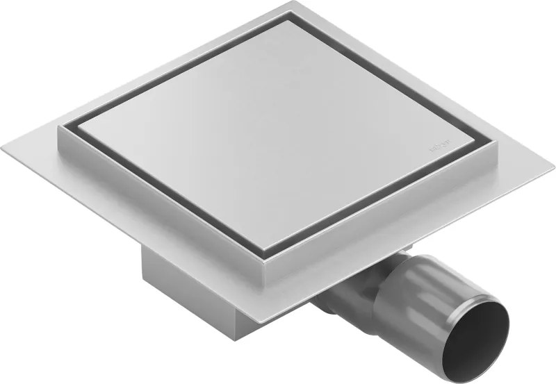 Mexen Flat-Q M13 négyzet alakú padlóösszefolyó 20 x 20 cm, inox - 1010020