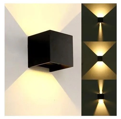 LED Kültéri fali lámpa KREON 2xLED/3W/230V IP54 4000K antracit