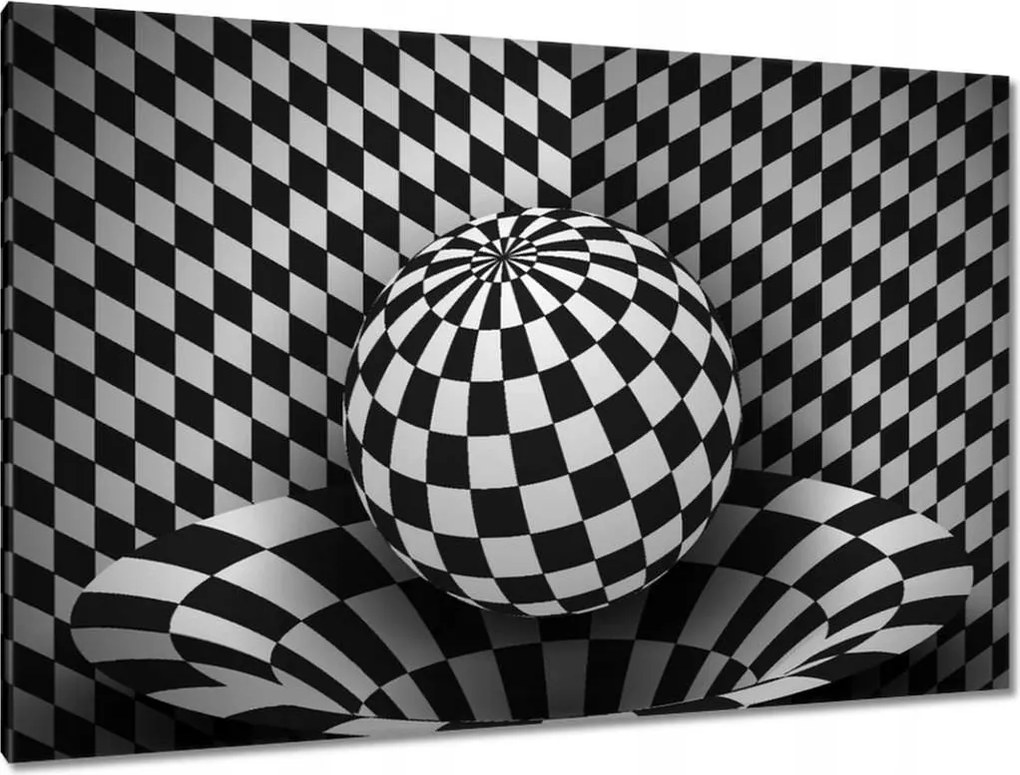 Festmények 120x80 Absztrakt fekete-fehér