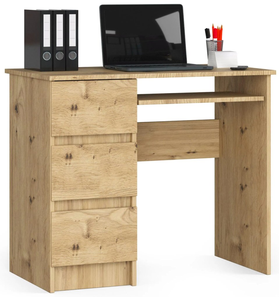 PC asztal Benicio (artisan tölgy) (B). Akció -16%. 1070950