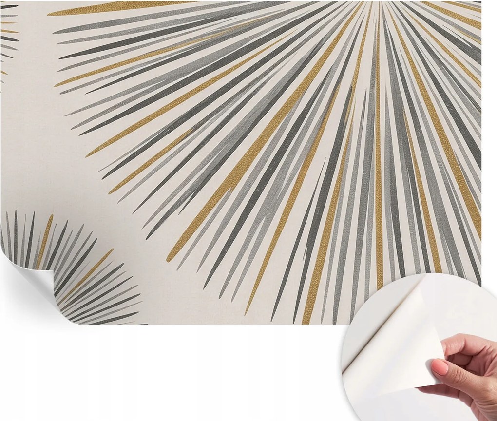 Fotótapéta Öntapadós Design Divatos Geometrikus legyezők 104x70 cm