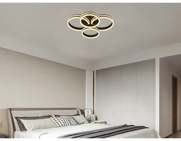 LED fényerőszabályozható felületre szerelhető mennyezeti csillár LED/150W/230V 3000-6500K + távirányítóval