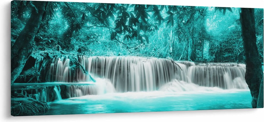 Kép - Kék vízesés (120x50 cm)