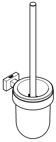 GROHE 40513AL1 - ESSENTIALS CUBE WC-tisztító készlet grafit