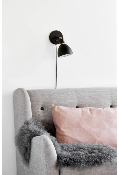 Nordlux - RAY fali lámpa 1xE14/25W/230V, fekete