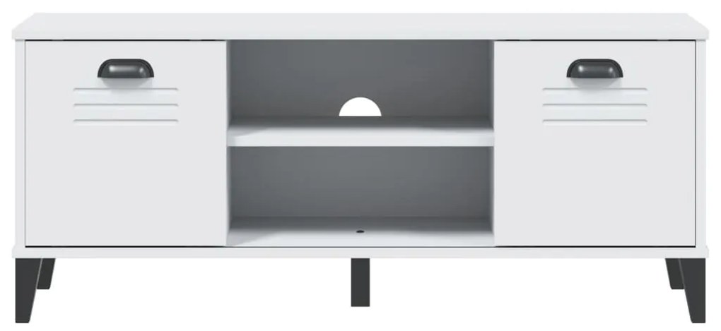 VIKEN fehér szerelt fa cipőtároló pad 106 x 35 x 45 cm