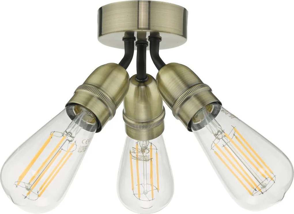 Dar Lighting vintage mennyezeti lámpa yao antik sárgaréz daryao0375