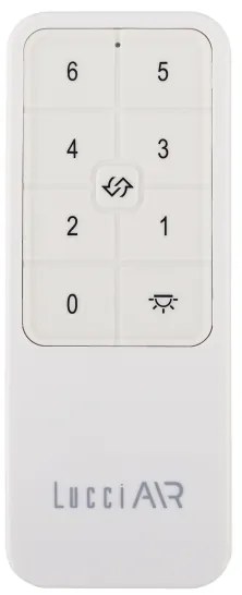 Lucci air 21616249 - Mennyezeti ventilátor POLIS IP55 fehér + távirányítás