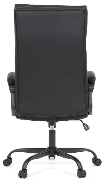 Irodai szék hintamechanikával, fekete műbőr kárpittal. KA-Y346 BK