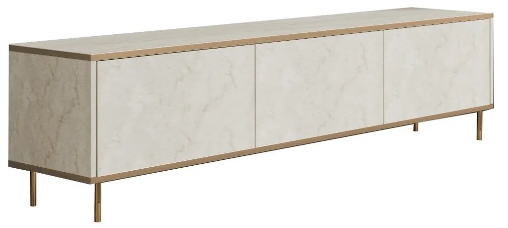 TV szekrény Imaj - Travertine, Gold