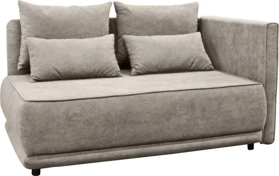 Kihúzható kanapé, bézsesszürke Taupe, jobbos, LIAMI