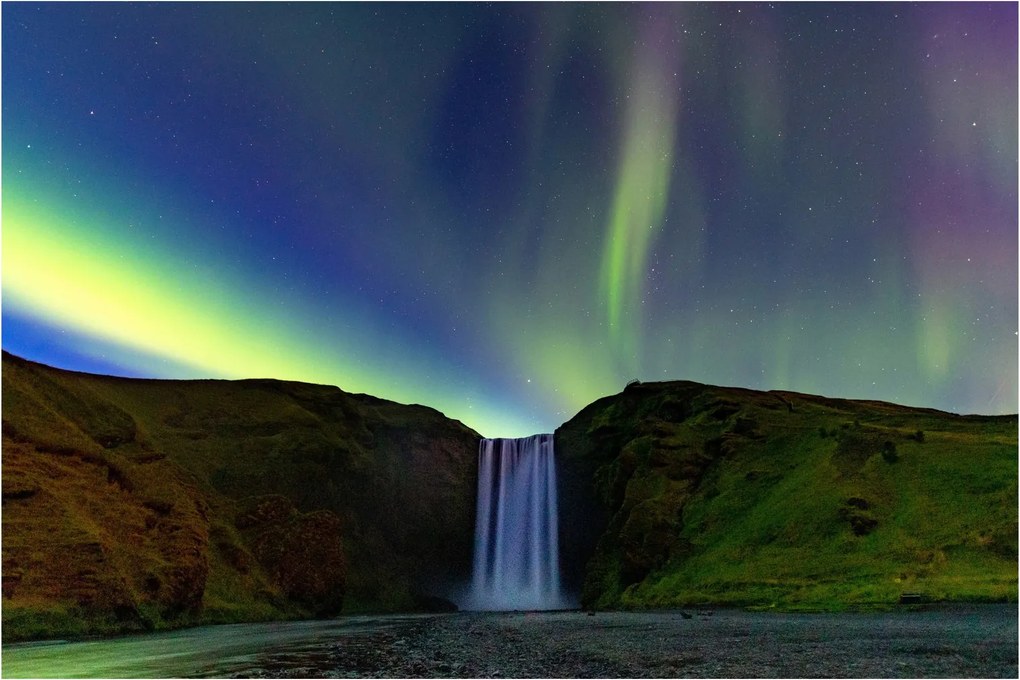 Kép - Aurora Borealis Izlandon (90x60 cm)