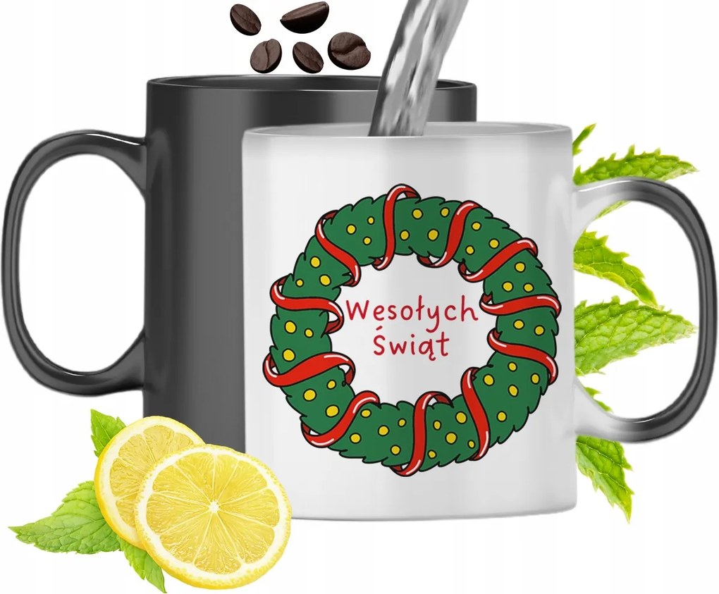 Mágikus Karácsonyi Színváltó Bögre fényképes nyomtatással