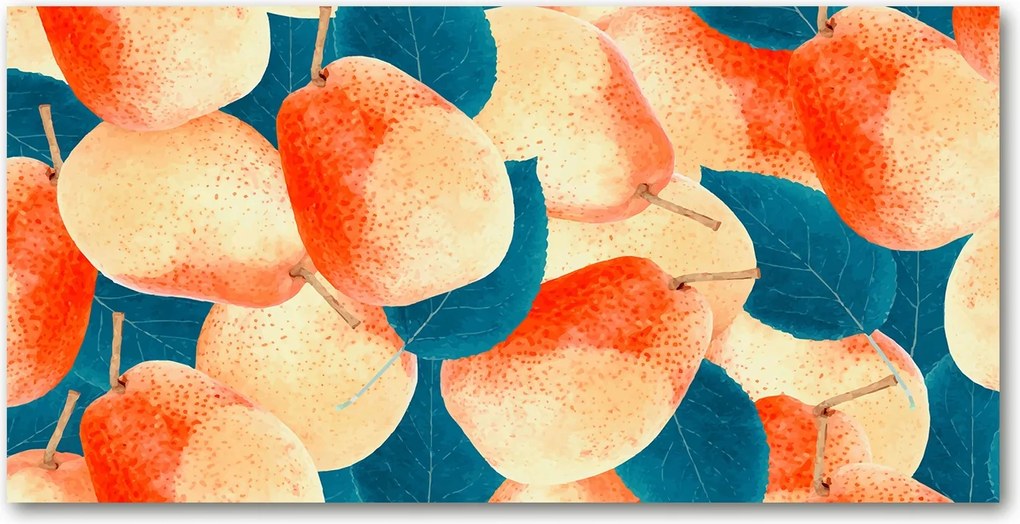 Üvegpanel konyhába Körte 120x60 cm Ragasztó