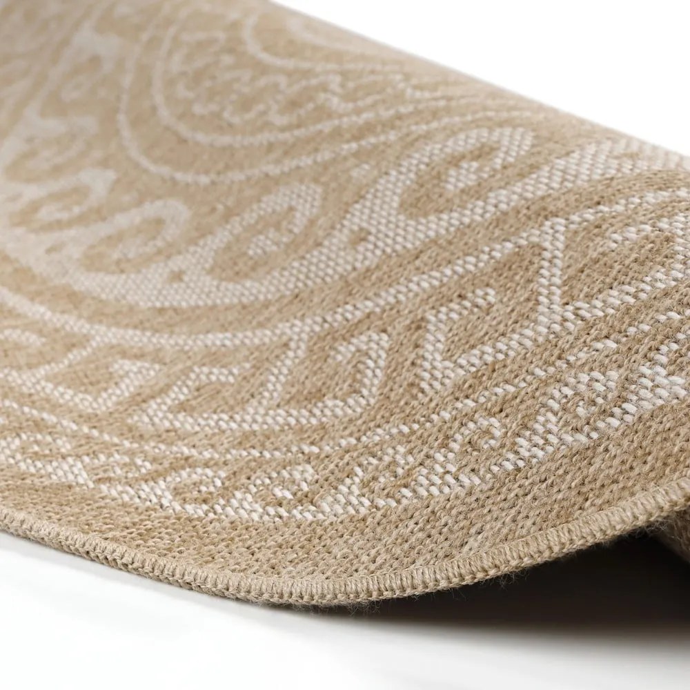 Bézs kerek kültéri szőnyeg ø 160 cm Comilla – Ayyildiz Carpets