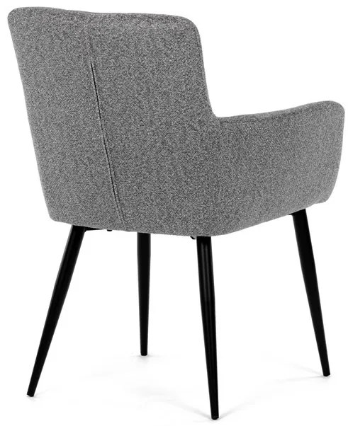 Szürke Szövet Étkezőszék, Ezüst Árnyalattal. DCH-P3146 SIL2