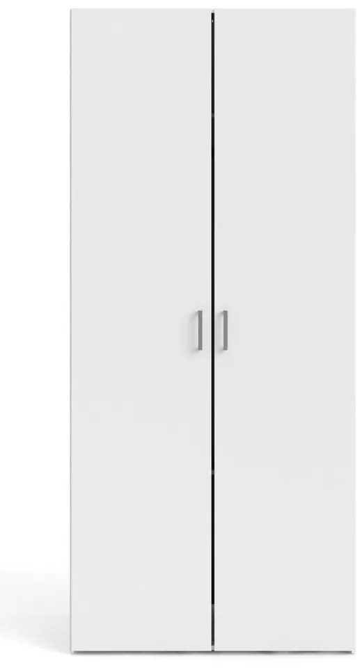 Fehér ruhásszekrény 78x175 cm Space – Tvilum
