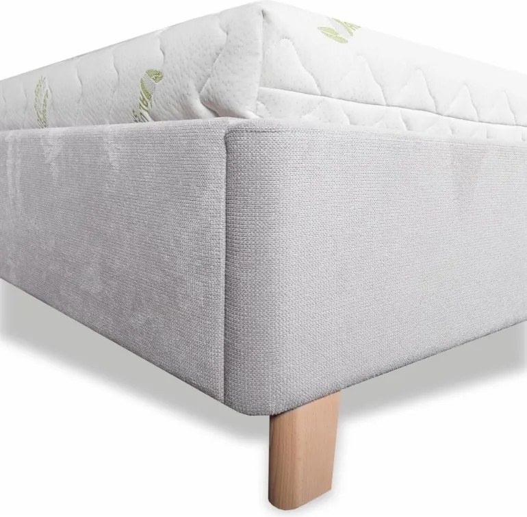 PULSAR kárpitozott ágy + rácsos rács + matrac EMI