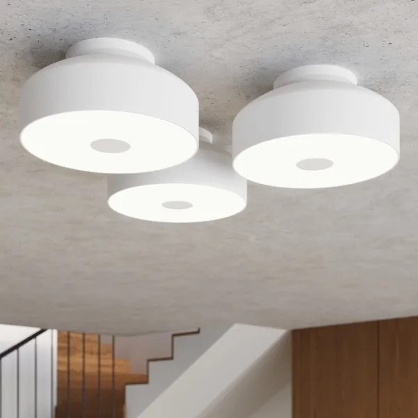 Sollux SL.1677 - OMIQ mennyezeti lámpatest 4xE27/15W/230V, átmérő 30 cm, fehér