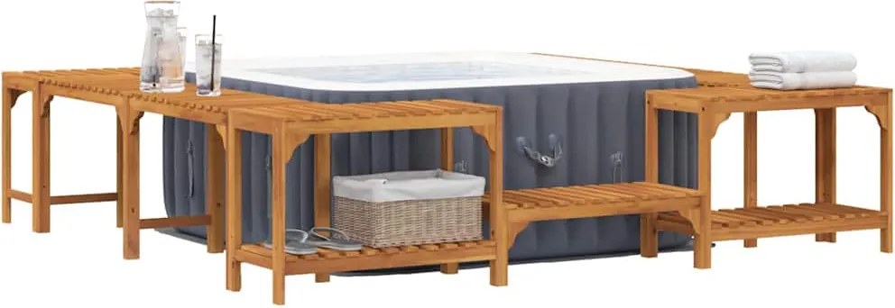 Jakuzzi Környezet Barna 250 x 250 cm Tömör Akácfa
