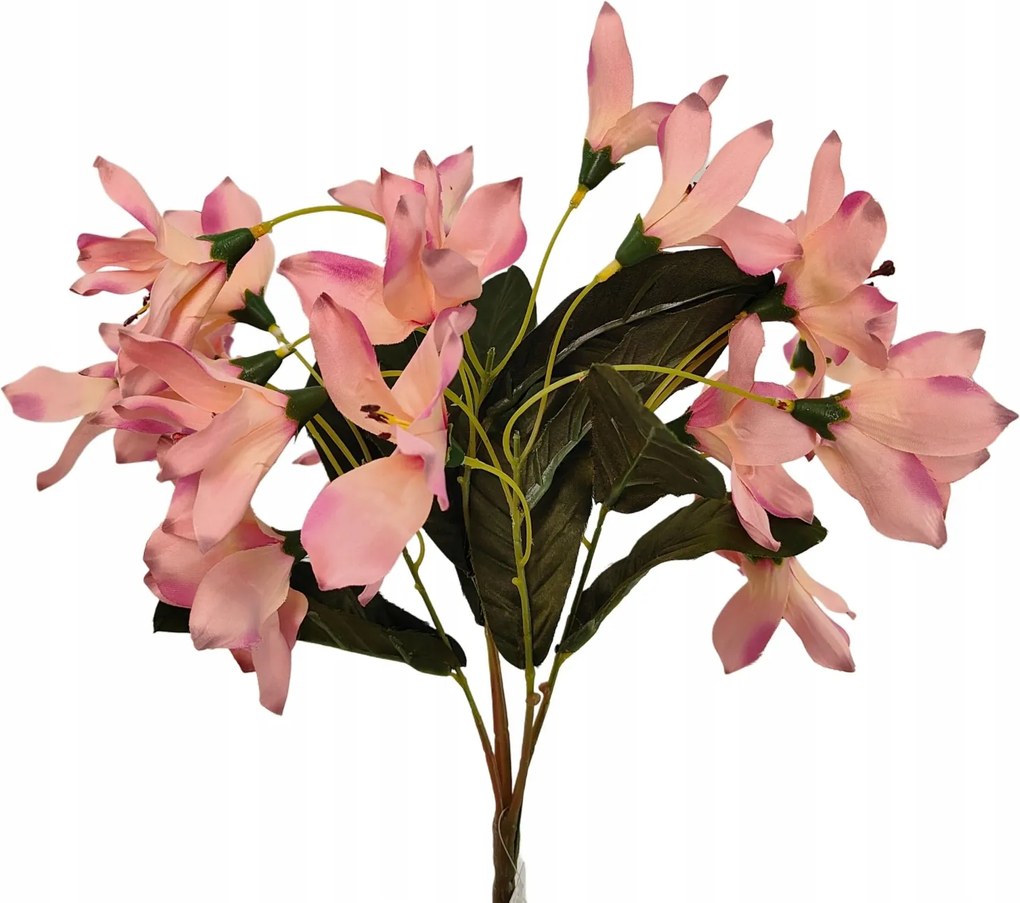 Rózsaszín műliliom csokor 40 cm