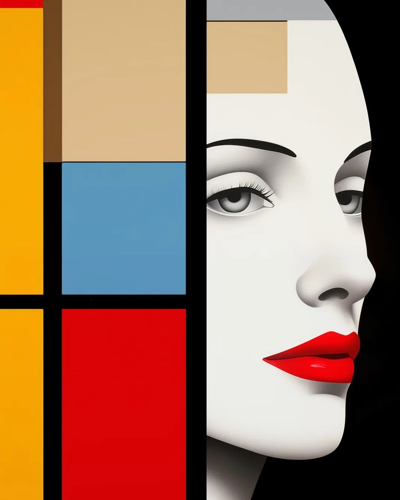 Poszter 40x50cm Geometrikus Pillantás a távolba