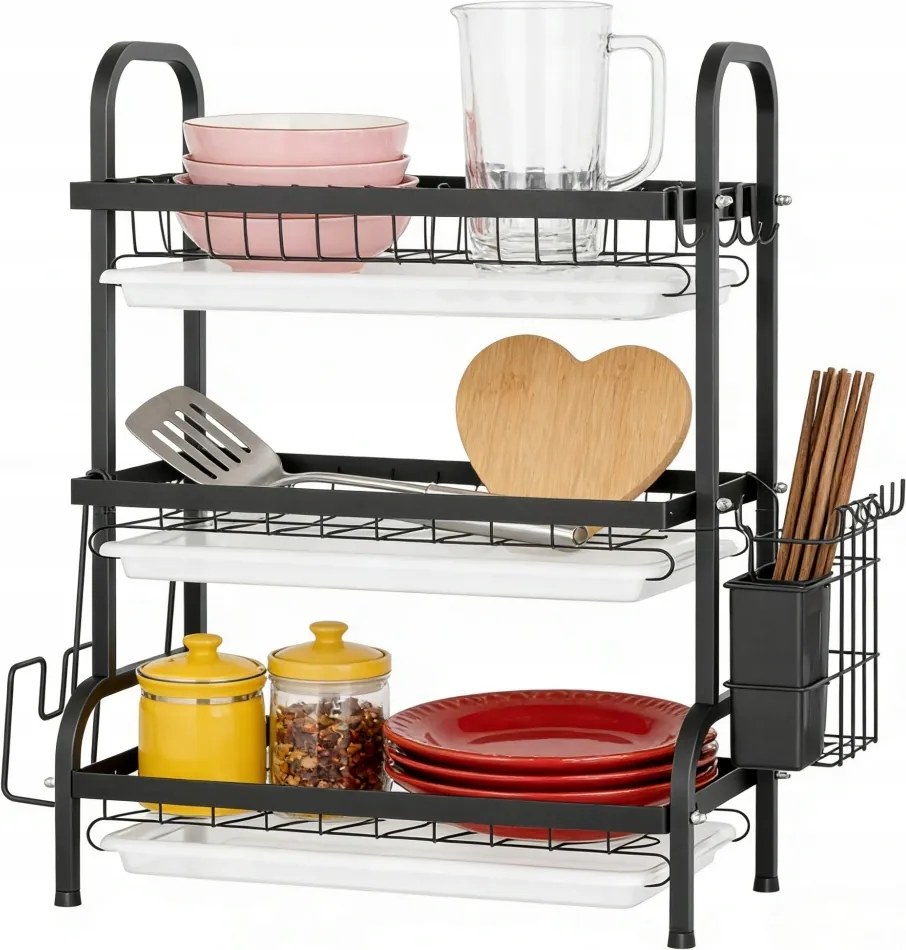 Edényszárító Csepegtető Tálca Háromszintes