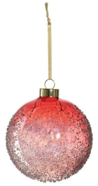 CALDO karácsonyfa gömb 8cm, piros - Leonardo