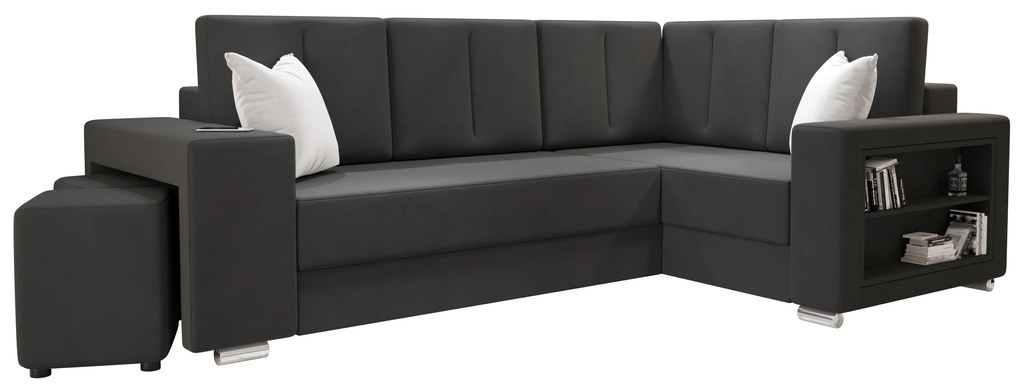 Sarok ülőgarnitúra Lush (szürke) (J). 1062067