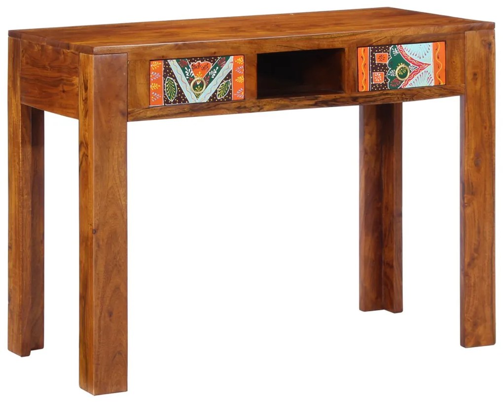 Íróasztal 100x50x75 cm Tömör akácfából