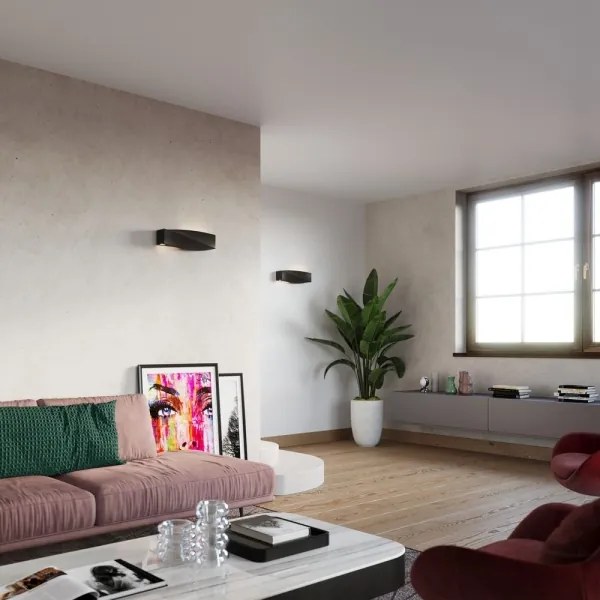 Fali lámpa SIGMA 1xE27/60W/230V fekete